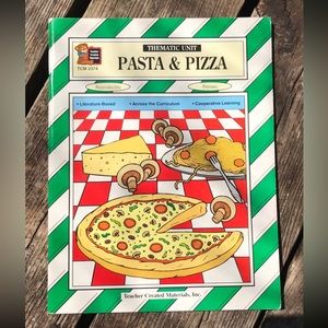 Pizza & pasta unit study work book, homeschool,teacher,educational